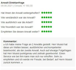Bewertung 123recht.de