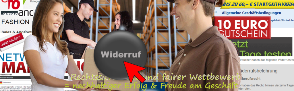 Bild2 Versandlage, Auslieferung an Kundin und Widerrufsbutton mit rotem Mauszeiger